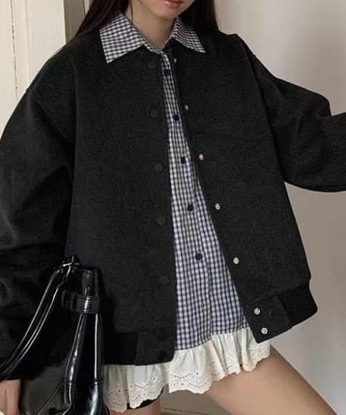 Achic(アシック)の「レース付きチェックシャツ(シャツ/ブラウス・レディース・ブルー・M)」の20枚目の写真