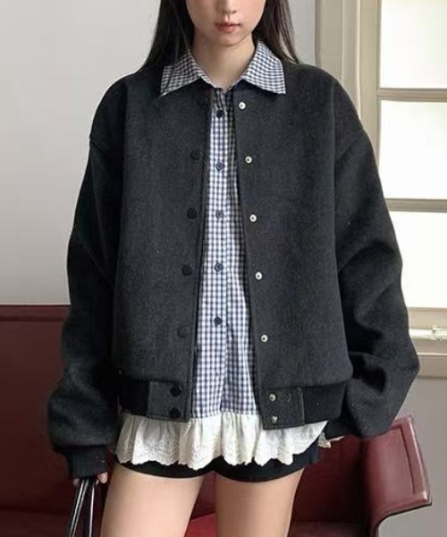 Achic(アシック)の「レース付きチェックシャツ(シャツ/ブラウス・レディース・ブルー・M)」の22枚目の写真