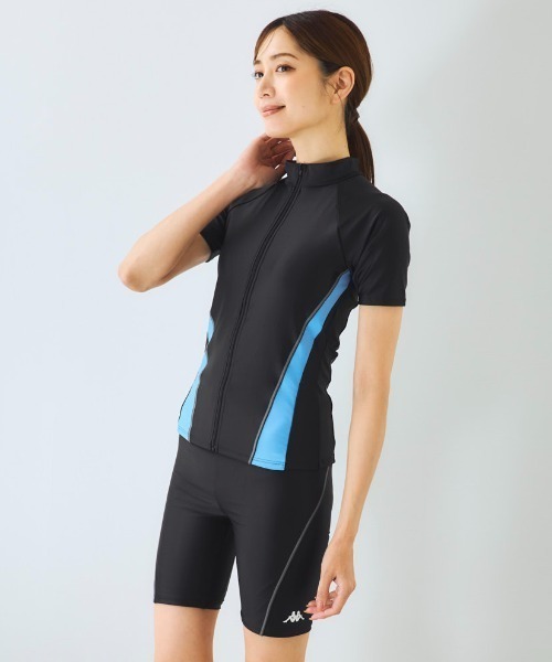 セール】半袖フィットネス水着（水着）｜Kappa（カッパ）の
