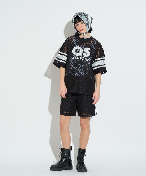 ANNA SUI NYC(アナ スイ エヌ ワイ シー)の「SPレースロゴハーフパンツ(その他パンツ・レディース・サックスブルー/ブラック/ホワイト・FREE)」の9枚目の写真