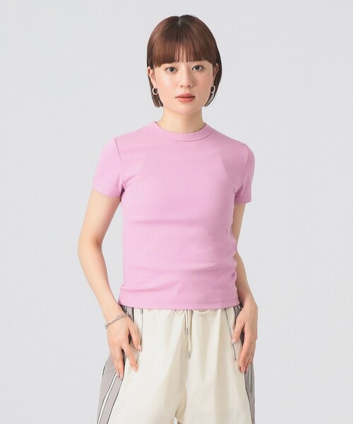 Ray BEAMS(レイビームス)の「【別注】PICCADILLY / リブ Tシャツ(Tシャツ/カットソー・レディース・レッド/ブラウン/プラム・ONE SIZE)」の2枚目の写真