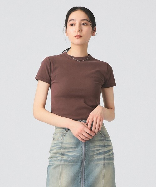 Ray BEAMS(レイビームス)の「【別注】PICCADILLY / リブ Tシャツ(Tシャツ/カットソー・レディース・レッド/ブラウン/プラム・ONE SIZE)」の20枚目の写真