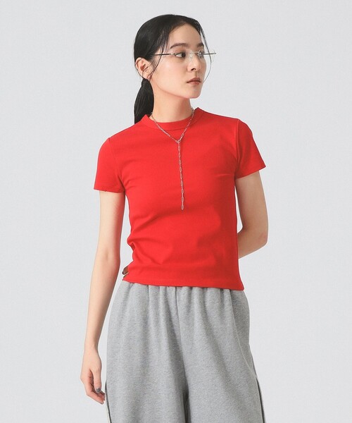 Ray BEAMS(レイビームス)の「【別注】PICCADILLY / リブ Tシャツ(Tシャツ/カットソー・レディース・レッド/ブラウン/プラム・ONE SIZE)」の16枚目の写真