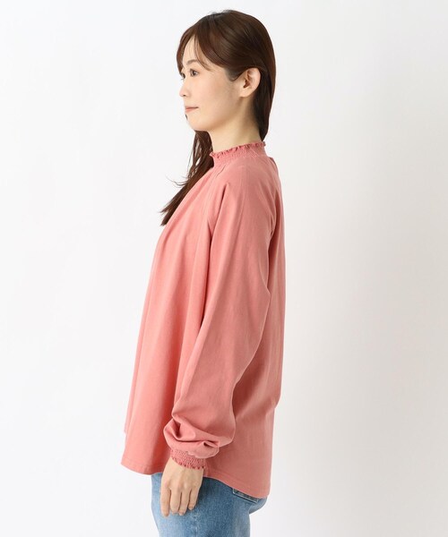 one'sterrace(ワンズテラス)の「コットンシャーリング 長袖ラグランプルオーバー(Tシャツ/カットソー・レディース・ベージュ系その他7/ピンク系9/アイボリー系8/ブラック系8・02)」の6枚目の写真