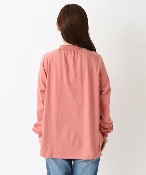 one'sterrace(ワンズテラス)の「コットンシャーリング 長袖ラグランプルオーバー(Tシャツ/カットソー・レディース・ベージュ系その他7/ピンク系9/アイボリー系8/ブラック系8・02)」の7枚目の写真