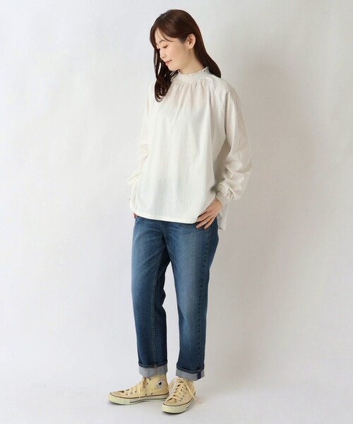 one'sterrace(ワンズテラス)の「コットンシャーリング 長袖ラグランプルオーバー(Tシャツ/カットソー・レディース・ベージュ系その他7/ピンク系9/アイボリー系8/ブラック系8・02)」の13枚目の写真