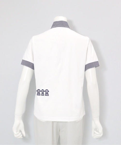 Picone CLUB（ピッコーネクラブ）の「UV速乾ハーフジッププルオーバー（Tシャツ/カットソー・レディース・ライトブルー/ネイビー/ホワイト・13号/11号/9号）」の9枚目の写真