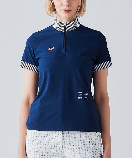 Picone CLUB（ピッコーネクラブ）の「UV速乾ハーフジッププルオーバー（Tシャツ/カットソー・レディース・ライトブルー/ネイビー/ホワイト・13号/11号/9号）」の11枚目の写真