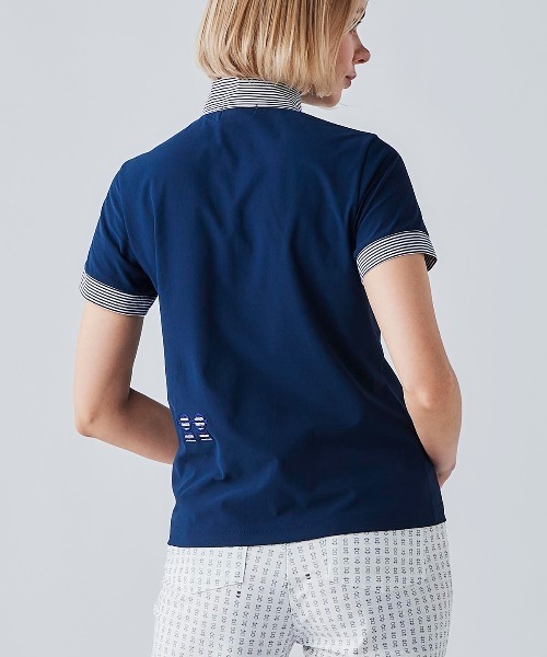 Picone CLUB（ピッコーネクラブ）の「UV速乾ハーフジッププルオーバー（Tシャツ/カットソー・レディース・ライトブルー/ネイビー/ホワイト・13号/11号/9号）」の14枚目の写真