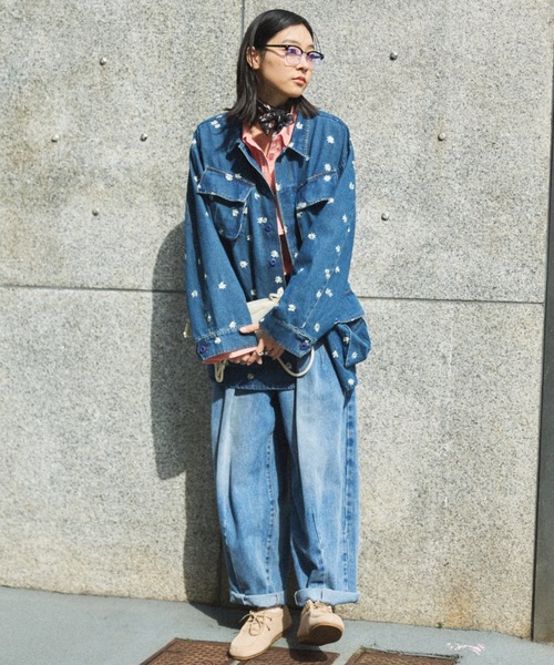 MIRROR STOKE（ミラーストーク）の「【ZOZO限定】FATIGUE JACKET/ファティーグジャケット（ミリタリージャケット・レディース・キャメル/ブルー・MEDIUM）」の20枚目の写真