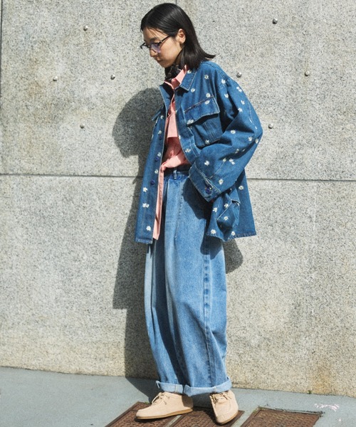 MIRROR STOKE（ミラーストーク）の「【ZOZO限定】FATIGUE JACKET/ファティーグジャケット（ミリタリージャケット・レディース・キャメル/ブルー・MEDIUM）」の21枚目の写真