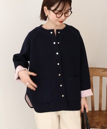 AMERICAN HOLIC | Wフェイスラウンドヘム ラグランニットカーディガン(カーディガン/ボレロ)