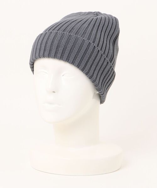 KIJIMA TAKAYUKI（キジマ　タカユキ）の「COTTON WATCH CAP MEKNYY101A（キャップ・メンズ・グレー/ブラック/グリーン/ピンク・ONE SIZE）」の2枚目の写真