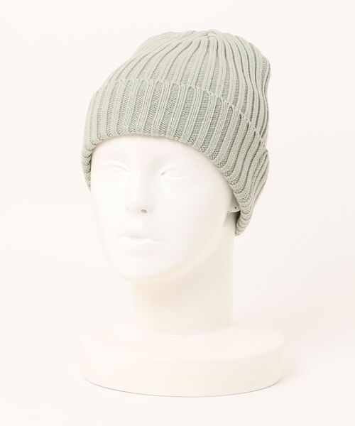 KIJIMA TAKAYUKI（キジマ　タカユキ）の「COTTON WATCH CAP MEKNYY101A（キャップ・メンズ・グレー/ブラック/グリーン/ピンク・ONE SIZE）」の3枚目の写真