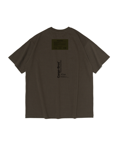 CARGOBROS(カーゴブロス)の「(ビッグサイズ) レタリングポイント半袖Tシャツ (カーキ)(Tシャツ/カットソー・メンズ・その他・FREE)」の2枚目の写真