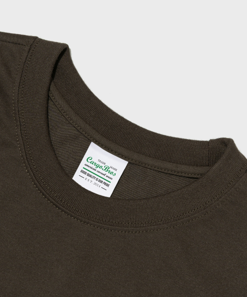 CARGOBROS(カーゴブロス)の「(ビッグサイズ) レタリングポイント半袖Tシャツ (カーキ)(Tシャツ/カットソー・メンズ・その他・FREE)」の3枚目の写真