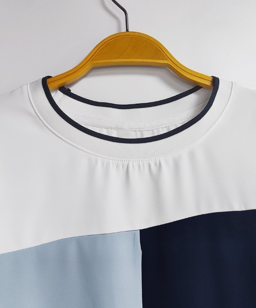 ONEP STAR(ワンピスター)の「カラーブロックブラウス(シャツ/ブラウス・レディース・ホワイト・MEDIUM/LARGE/X-LARGE)」の9枚目の写真