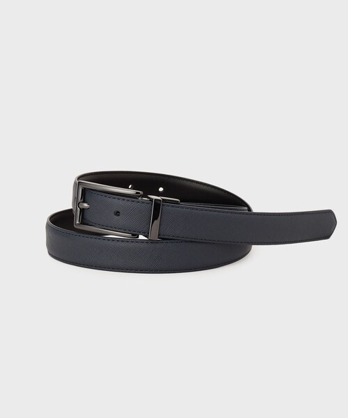 tk.TAKEO KIKUCHI（ティーケータケオキクチ）の「【２WAY】リバーシブルナローベルト（ベルト・メンズ・ブラック系4/ネイビー系4/ブラウン系その他5・00）」の3枚目の写真