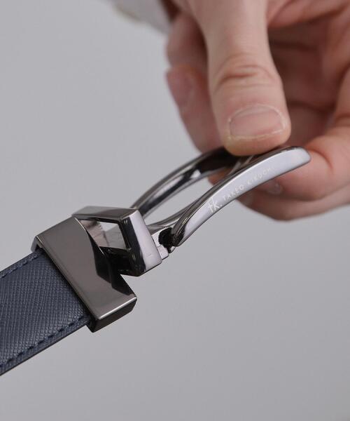 tk.TAKEO KIKUCHI（ティーケータケオキクチ）の「【２WAY】リバーシブルナローベルト（ベルト・メンズ・ブラック系4/ネイビー系4/ブラウン系その他5・00）」の9枚目の写真