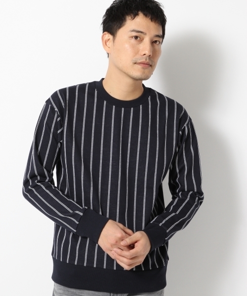 GLOBAL WORK（グローバルワーク）の「アソートクルースウェット/707511（スウェット・メンズ・ホワイト/ネイビー/グレー/ブルー・X-LARGE/MEDIUM/SMALL/LARGE）」の3枚目の写真