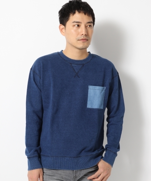 GLOBAL WORK（グローバルワーク）の「アソートクルースウェット/707511（スウェット・メンズ・ホワイト/ネイビー/グレー/ブルー・X-LARGE/MEDIUM/SMALL/LARGE）」の4枚目の写真