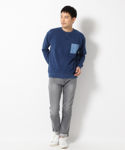 GLOBAL WORK（グローバルワーク）の「アソートクルースウェット/707511（スウェット・メンズ・ホワイト/ネイビー/グレー/ブルー・X-LARGE/MEDIUM/SMALL/LARGE）」の5枚目の写真