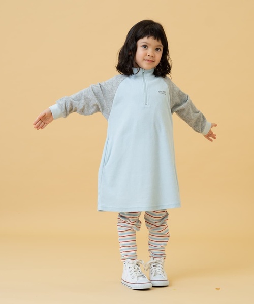 and D. petit main（アンドディープティマイン）の「【リンク】パイルワンピース（ワンピース・キッズ・カーキ/サックスブルー/ネイビー・90cm/120cm/130cm/140cm/100cm/110cm）」の6枚目の写真
