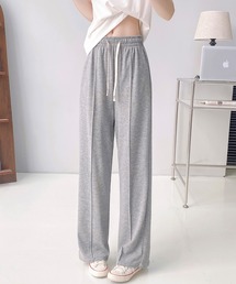 【選べる丈感】さらてろピンタックワイドパンツ