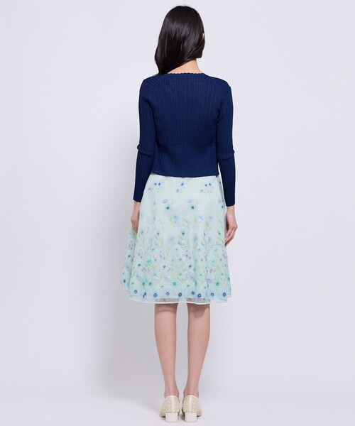 TOCCA(トッカ)の「EYELET AJISAI カーディガン(カーディガン/ボレロ・レディース・アイボリー系/ピンク系/ライトグリーン系/ネイビー系・MEDIUM/SMALL)」の11枚目の写真