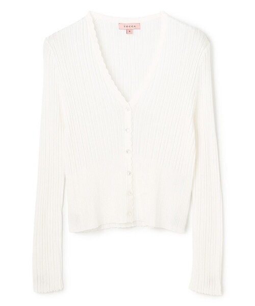 TOCCA(トッカ)の「EYELET AJISAI カーディガン(カーディガン/ボレロ・レディース・アイボリー系/ピンク系/ライトグリーン系/ネイビー系・MEDIUM/SMALL)」の18枚目の写真