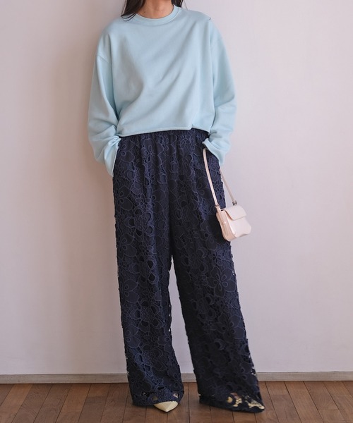 AKTE（アクテ）の「カットオフスウェットプルオーバー（スウェット・レディース・トップグレー/ライトブルー・FREE）」の10枚目の写真