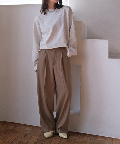 AKTE（アクテ）の「カットオフスウェットプルオーバー（スウェット・レディース・トップグレー/ライトブルー・FREE）」の13枚目の写真