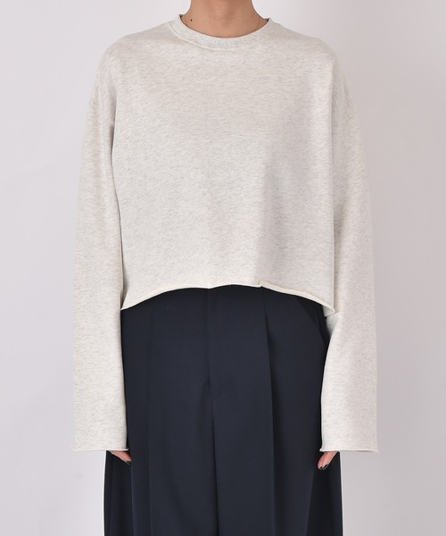 AKTE（アクテ）の「カットオフスウェットプルオーバー（スウェット・レディース・トップグレー/ライトブルー・FREE）」の20枚目の写真