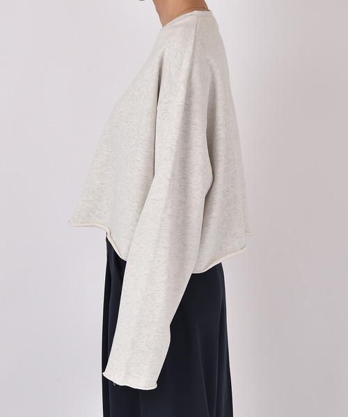 AKTE（アクテ）の「カットオフスウェットプルオーバー（スウェット・レディース・トップグレー/ライトブルー・FREE）」の21枚目の写真