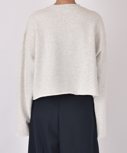 AKTE（アクテ）の「カットオフスウェットプルオーバー（スウェット・レディース・トップグレー/ライトブルー・FREE）」の22枚目の写真