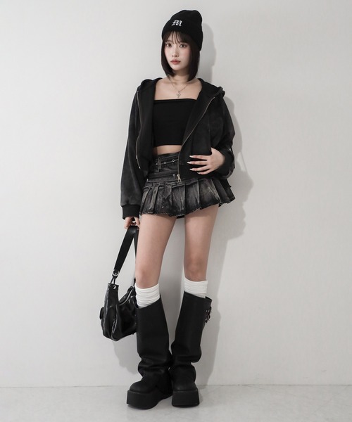 me+em select(ミームセレクト)の「M LOGO embroidery knit beanie / M LOGO 刺繍ニットビーニー(ニットキャップ/ビーニー・レディース・ブラック・FREE)」の17枚目の写真