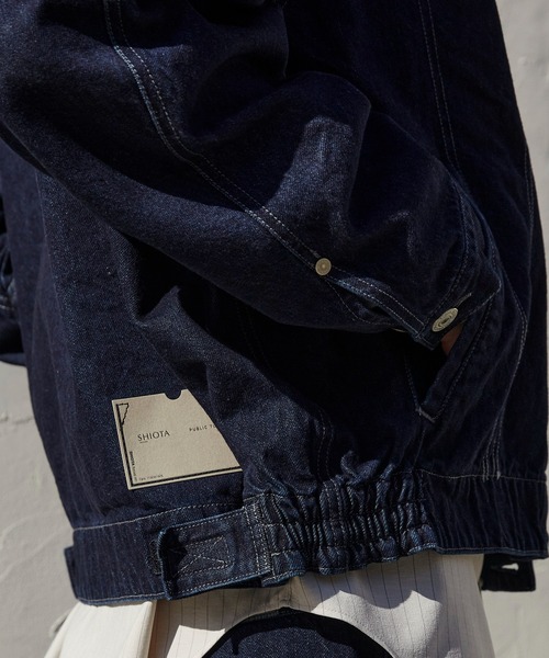 PUBLIC TOKYO（パブリックトウキョウ）の「【再入荷なし】SHIOTA BASIC 3ツイストJK　/セットアップ/春服/日本製/岡山デニム/大人気/ジャケット/ブルゾン/Gジャン/シオタ（デニムジャケット・メンズ・ブラック/インディゴブルー・1/2/3）」の11枚目の写真