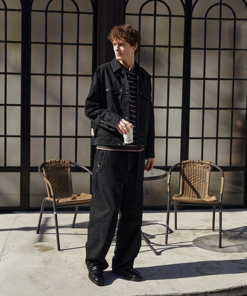 PUBLIC TOKYO（パブリックトウキョウ）の「【再入荷なし】SHIOTA BASIC 3ツイストJK　/セットアップ/春服/日本製/岡山デニム/大人気/ジャケット/ブルゾン/Gジャン/シオタ（デニムジャケット・メンズ・ブラック/インディゴブルー・1/2/3）」の5枚目の写真