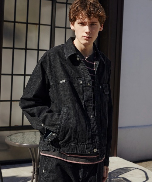 PUBLIC TOKYO（パブリックトウキョウ）の「【再入荷なし】SHIOTA BASIC 3ツイストJK　/セットアップ/春服/日本製/岡山デニム/大人気/ジャケット/ブルゾン/Gジャン/シオタ（デニムジャケット・メンズ・ブラック/インディゴブルー・1/2/3）」の3枚目の写真