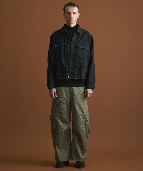 PUBLIC TOKYO(パブリックトウキョウ)の「【再入荷なし】SHIOTA BASIC 3ツイストJK /セットアップ/春服/日本製/岡山デニム/大人気/ジャケット/ブルゾン/Gジャン/シオタ(デニムジャケット・メンズ・ブラック/インディゴブルー・1/2/3)」の13枚目の写真
