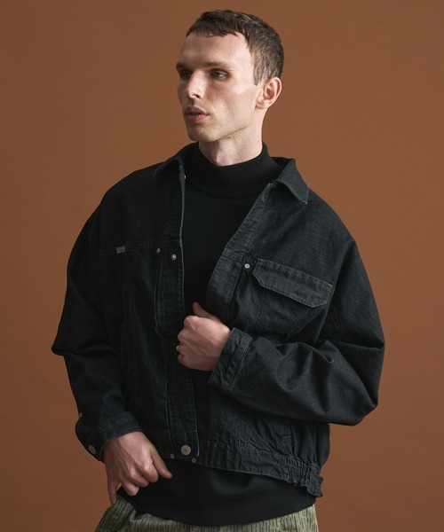 PUBLIC TOKYO（パブリックトウキョウ）の「【再入荷なし】SHIOTA BASIC 3ツイストJK　/セットアップ/春服/日本製/岡山デニム/大人気/ジャケット/ブルゾン/Gジャン/シオタ（デニムジャケット・メンズ・ブラック/インディゴブルー・1/2/3）」の19枚目の写真