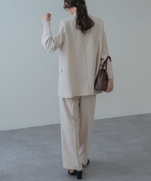 ANNA LUNA(アンナルナ)の「【ANNA LUNA】大人の リネンライク きれいめ ダブルジャケット(テーラードジャケット・レディース・ブラック/ベージュ・MEDIUM)」の16枚目の写真
