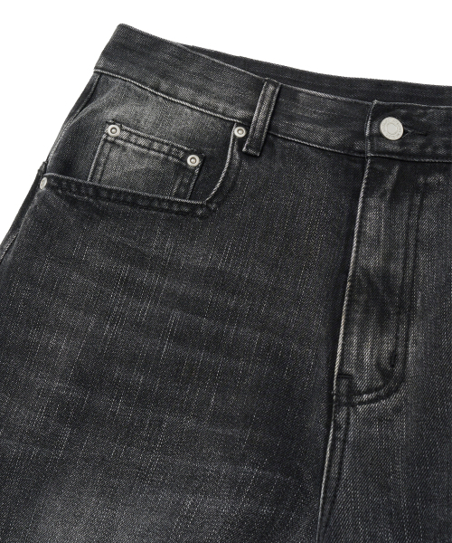 INTEMPOMOOD（インテンポムード）の「シャインウォッシングデニムパンツ_ブラック（デニムパンツ・メンズ・ブラック・SMALL/MEDIUM/LARGE/X-LARGE）」の10枚目の写真