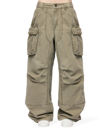 MIM the wardrobe（ミームザワードローブ）の「ダブルニーパラシュートカーゴパンツ_カーキ（その他パンツ）」