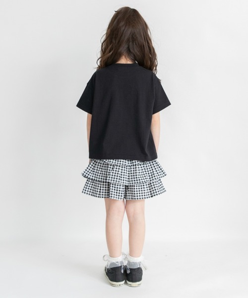 BRANSHES（ブランシェス）の「フリルスカート風ショートパンツ（その他パンツ・キッズ・ブラック/サックスブルー/カラフル/ベージュ/アイボリー/チャコールグレー・100/120/150/140/110/130/90）」の13枚目の写真