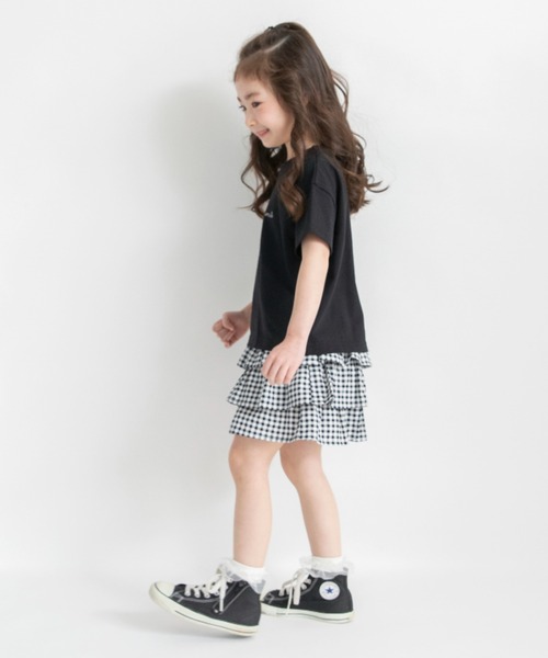 BRANSHES（ブランシェス）の「フリルスカート風ショートパンツ（その他パンツ・キッズ・ブラック/サックスブルー/カラフル/ベージュ/アイボリー/チャコールグレー・100/120/150/140/110/130/90）」の14枚目の写真