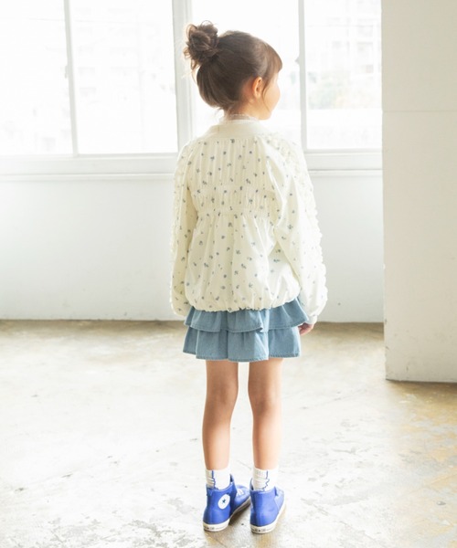 BRANSHES（ブランシェス）の「フリルスカート風ショートパンツ（その他パンツ・キッズ・ブラック/サックスブルー/カラフル/ベージュ/アイボリー/チャコールグレー・100/120/150/140/110/130/90）」の21枚目の写真