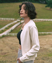 GLOWNOTE（グロウノート）の「コジリーフカーディガン [アイボリー]（カーディガン/ボレロ）」