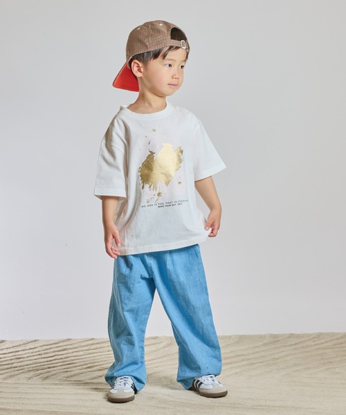 MAKE YOUR DAY(メイクユアデイ)の「9.5分丈バルーンパンツ■80~140cm(その他パンツ・キッズ・ブラウン/サックスブルー/チャコールグレー・140/130/120/110/100/90/80)」の5枚目の写真
