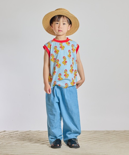 MAKE YOUR DAY(メイクユアデイ)の「9.5分丈バルーンパンツ■80~140cm(その他パンツ・キッズ・ブラウン/サックスブルー/チャコールグレー・140/130/120/110/100/90/80)」の8枚目の写真